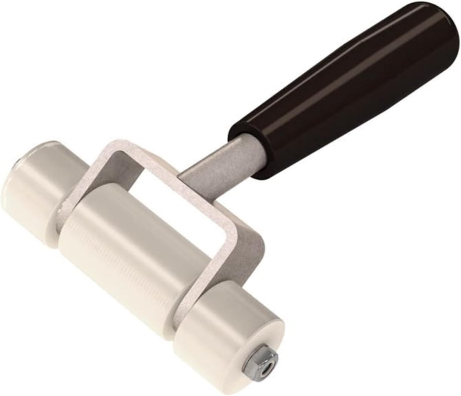Bon Seam Roller with White Solid Wheel and Three Offset Rollers for Smooth Carpet Seams, Strong Adhesive Activation, and Professional Flooring Installation Control