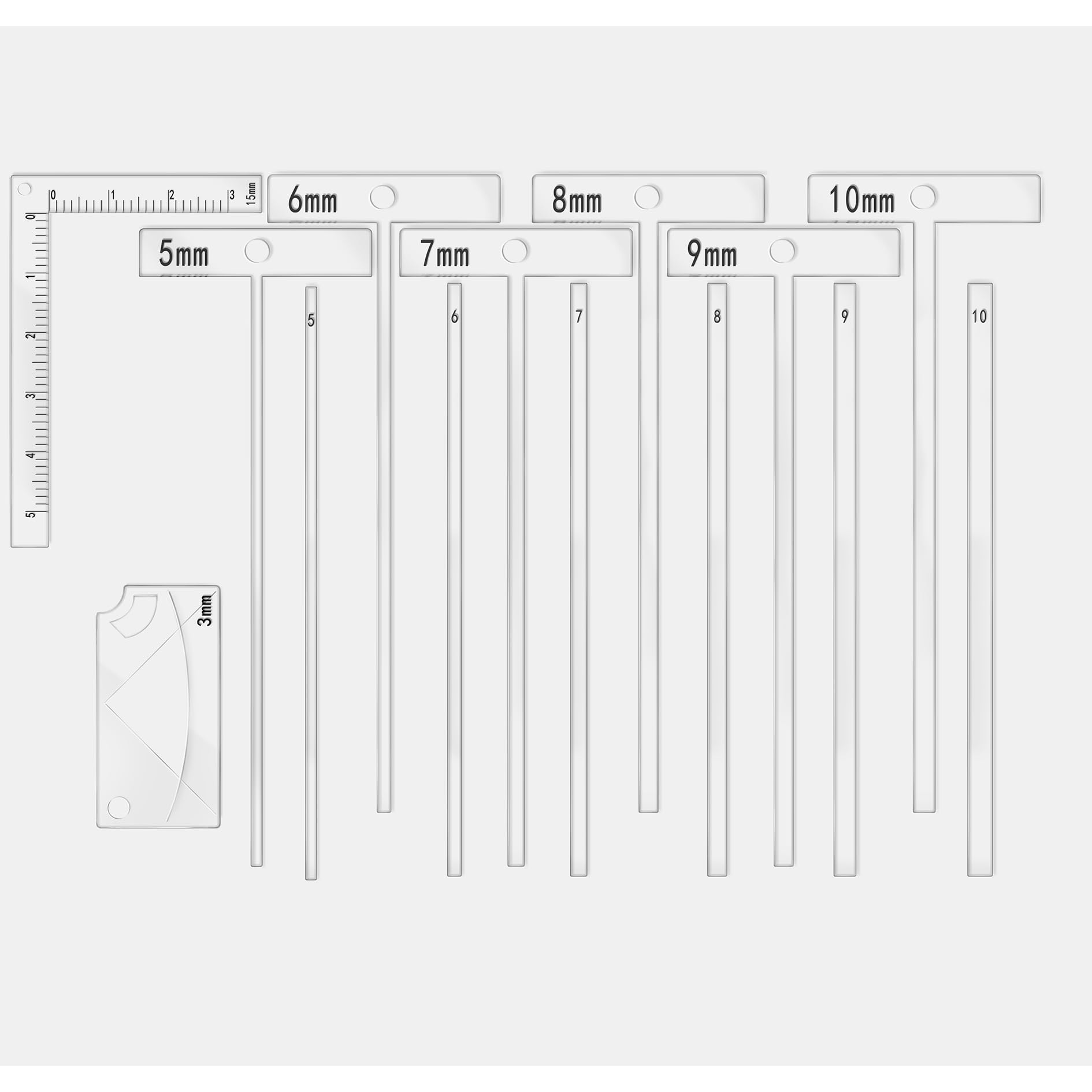 Drafting Tools Autoradiography Ruler Set - Metric Scale For Gel & Blot ...