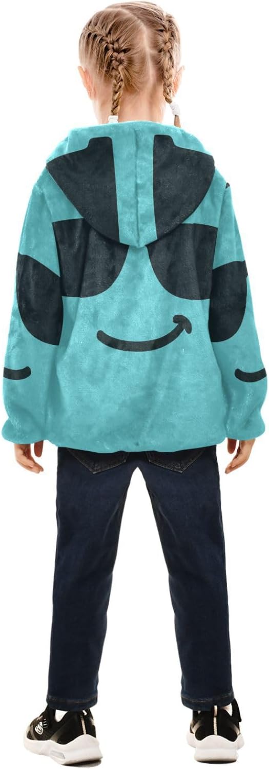 GuoChe Girls Zip Sweatshirt Lightweight Zip Up Baby Girls Clothes Winter 3T