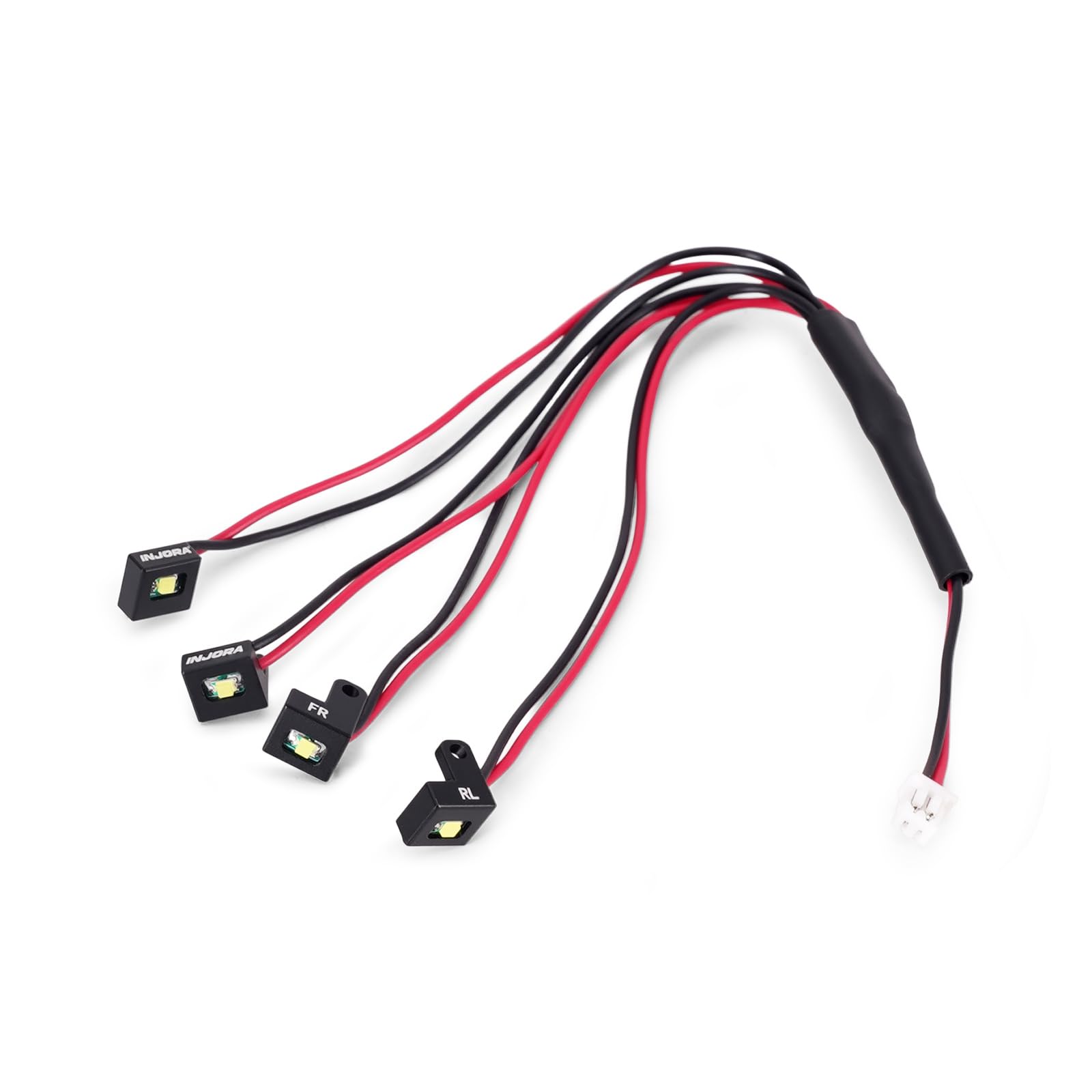 INJORA 4-LED Rock Lights Kit for 1/30 Axial SCX30,White