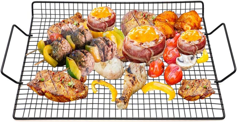 肉 野菜 魚介類の処理に使用されるバーベキューグリル ステンレススチールハンドル付き非粘着グリルプレート