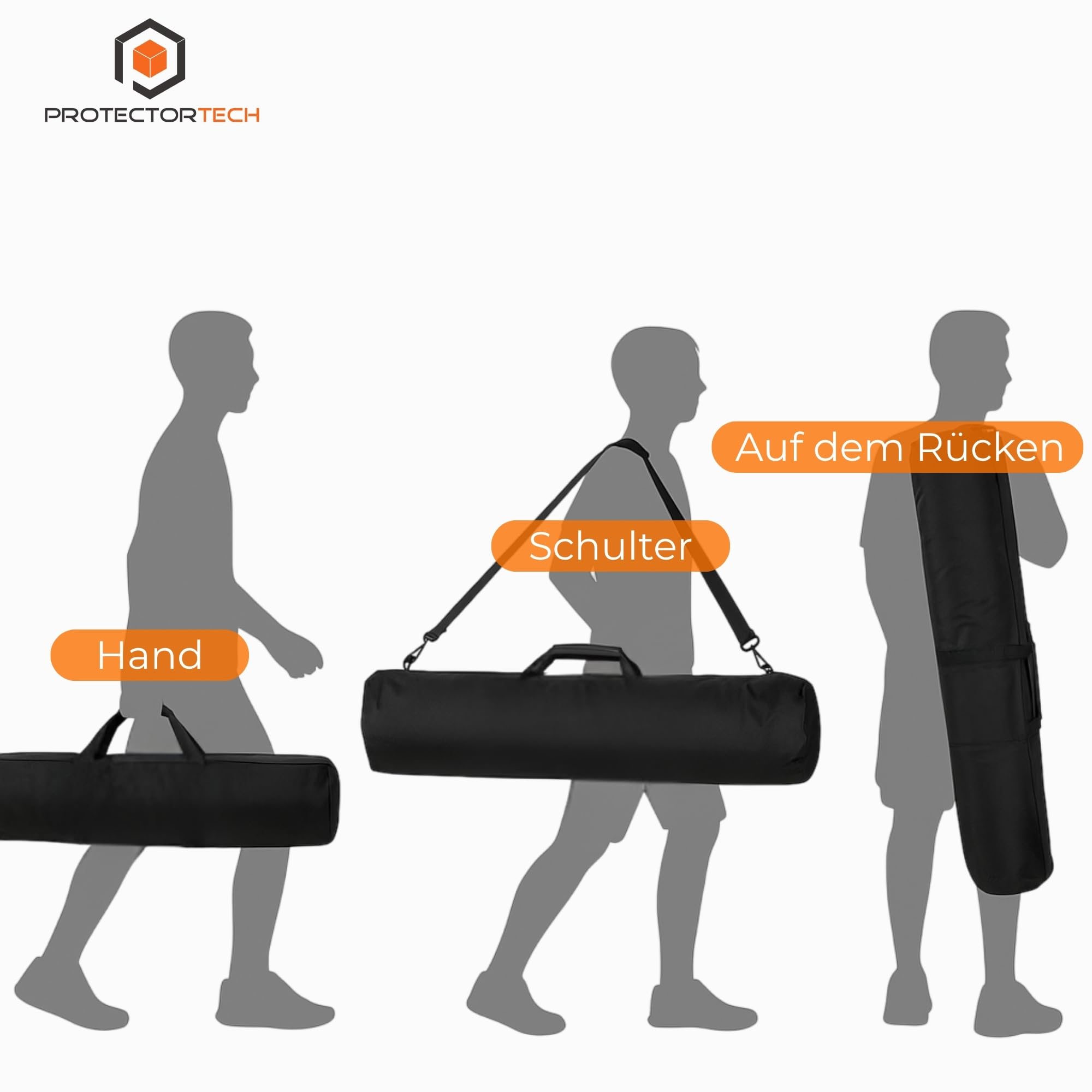 HD Schutztasche Tasche Verkehr für Metalldetektor oder Mikrofon/Lautsprecher Stehen - XL: 116 cm lang