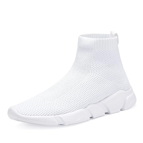 WXQ Men's Running Shoes Comfortable Lightweight Breathable Walking Shoes Mesh Workout Casual Sports Shoes