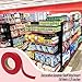STORE FIXTURES DIRECT Decorative Gondola Shelving Vinyl Insert for Ticket Channel 130 FT. x 1.25 in. - Red