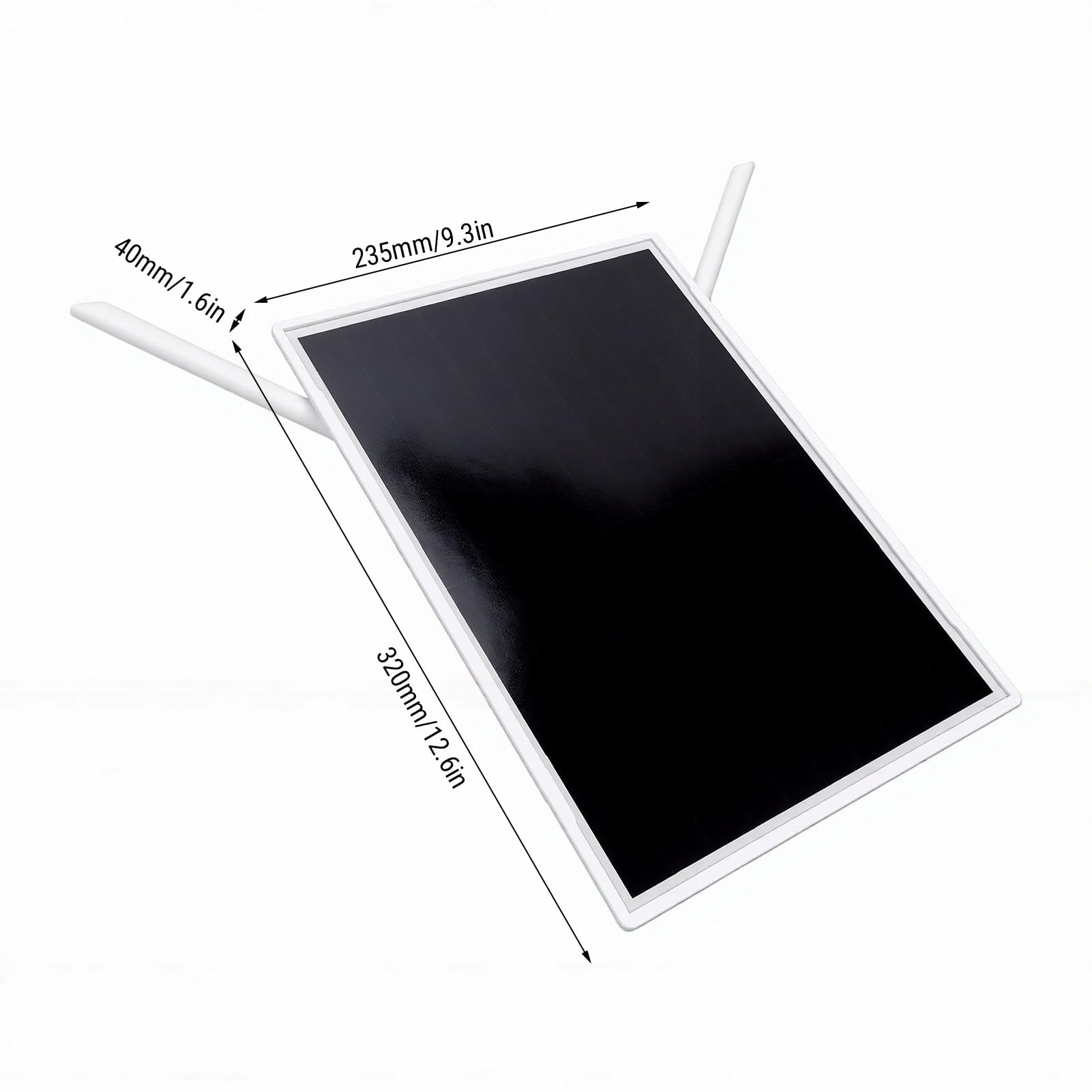 Fabater Modem Router Solare Ad Alto Guadagno 300Mbps Doppia Antenna Impermeabile per Uso Esterno Ideale per Vialetti e Garage