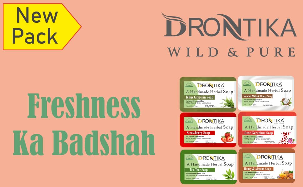 Image of Wild & Pure Handmade Assorted Bath Soap Saffron & Khus Glycerin Combo Of Fresh Bathing Bar (Pack Of 8) Each 125gm