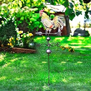 Hgc48inmetalweathervaneforgardendecorfarmhousedecorativewithroosterornamentwindvaneweathervanes Urban Country Home Decor Hgc 48 in metal weather vane for garden decor farmhouse decorative with rooster ornament wind vane weathervanes urban country home decor