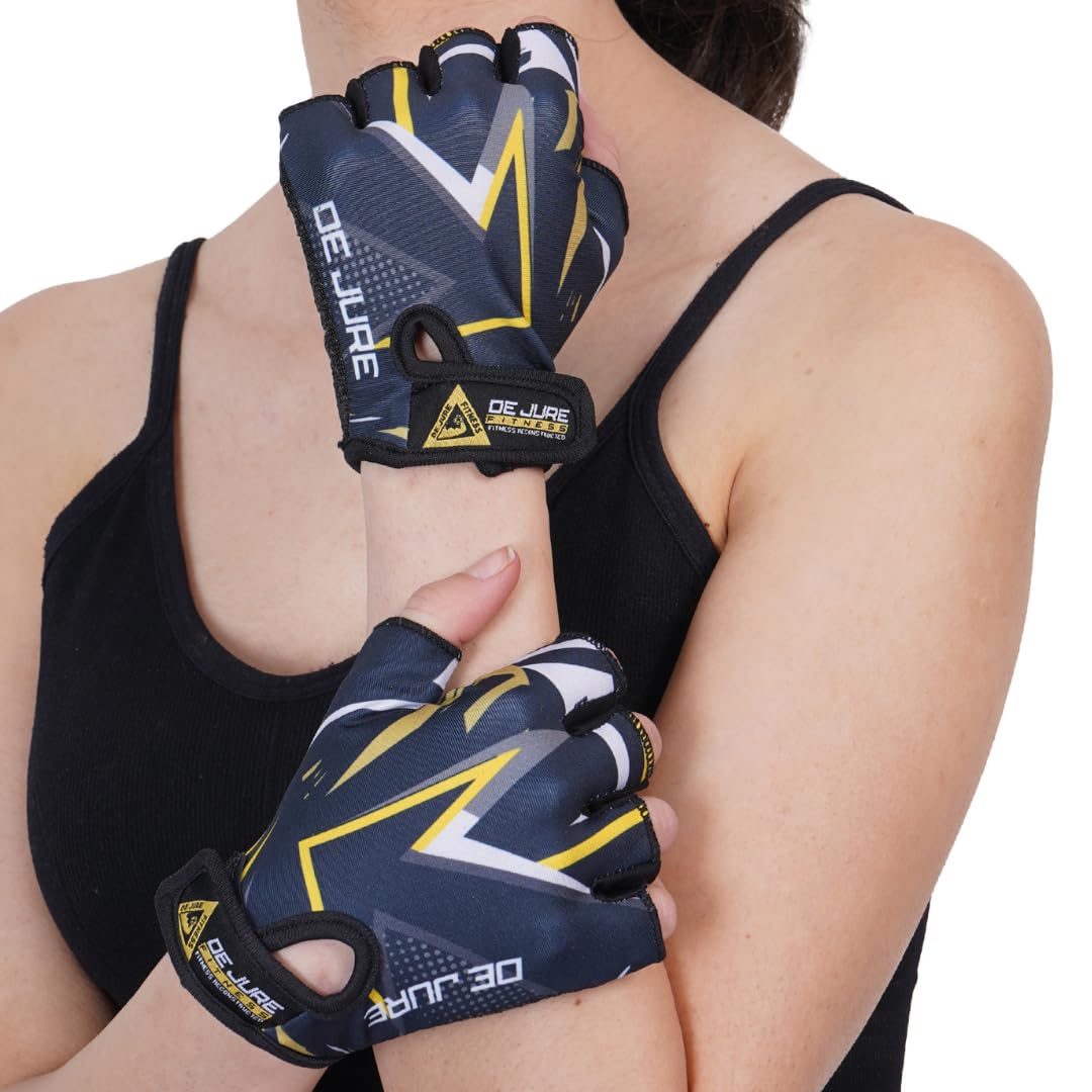 DE JURE FITNESS Gym Gloves for Men and Women, Workout Gloves with Non-Slip Soft Padding, Ideal for Weightlifting, Fitness, Exercise & Training (Style 2, S) (B0CSW6Z9L1) Amazon Price History, Amazon Price Tracker