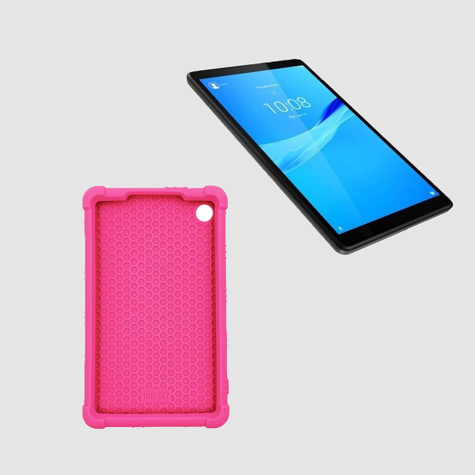 Custodia Per Lenovo Tab M7 7 Pollici (TB-7305F/I/X) - Ultra Leggera In Silicone Con Cavalletto, Rainbow, Antiurto