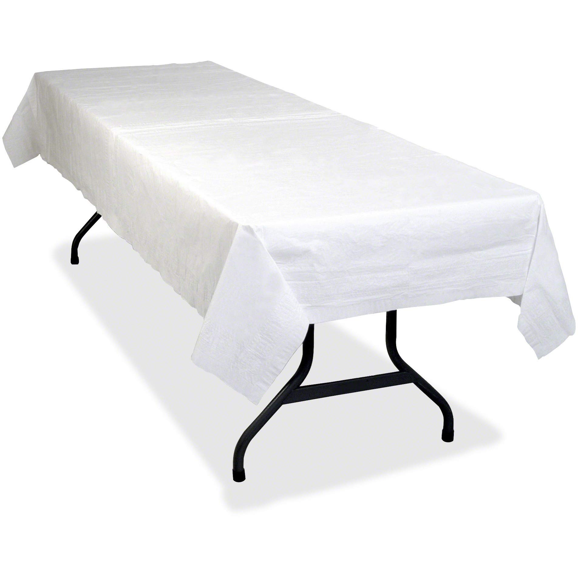 Table-MateTBLPT549WH Poly Tissue Table Set Cover (Pack of 6)