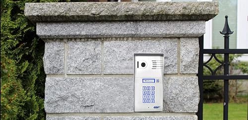 GBF Sistema de intercomunicación de video inteligente y timbre de puerta (PL963PM-POE), 1080P HD, teclado inteligente, funciona con ONVIF, POE