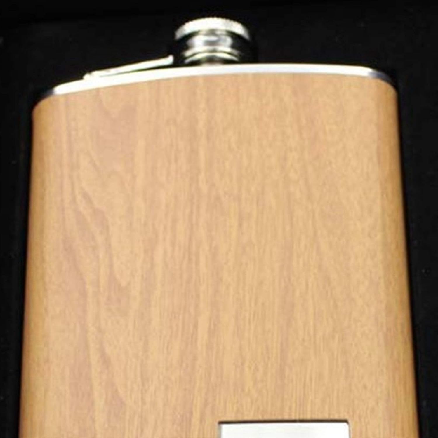 Hip flask set Hip Flask Set Whiskey Wine Stainless Steel Flagon Bottle Travel Drinkware for Outdoor Travel Flagon (Color : Wood color silver)