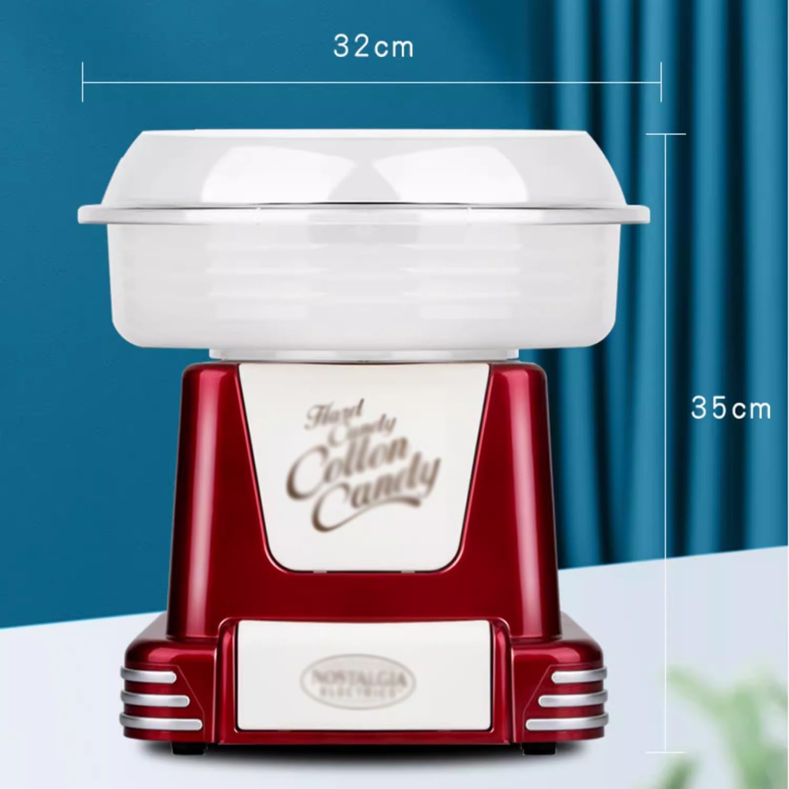 Máquinas para hacer algodón de azúcar Máquina comercial totalmente automática de algodón de azúcar for el hogar de los niños, pequeña Mini máquina de algodón de azúcar Máquina para hacer algodón de az