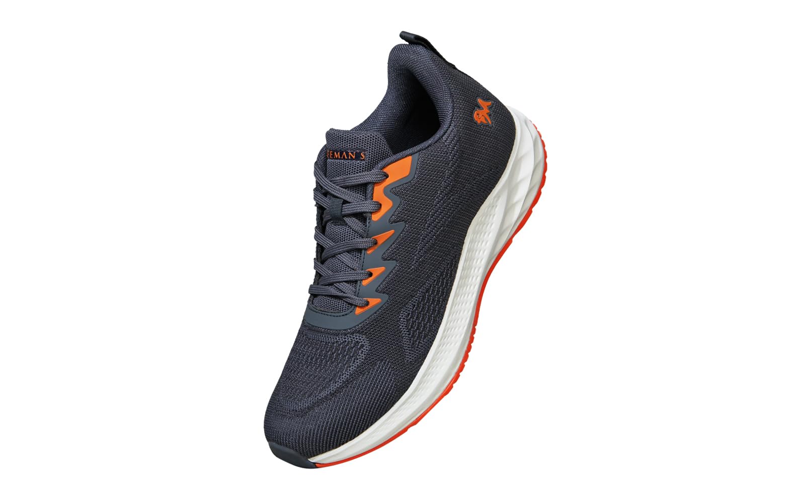 Neemans Sporty Causal Sneakers for Men | Comfortable and Flexible | Casual Shoes for Men | Dark Grey Orange UK10 (B0CW6F2VWS) Amazon Price History, Amazon Price Tracker