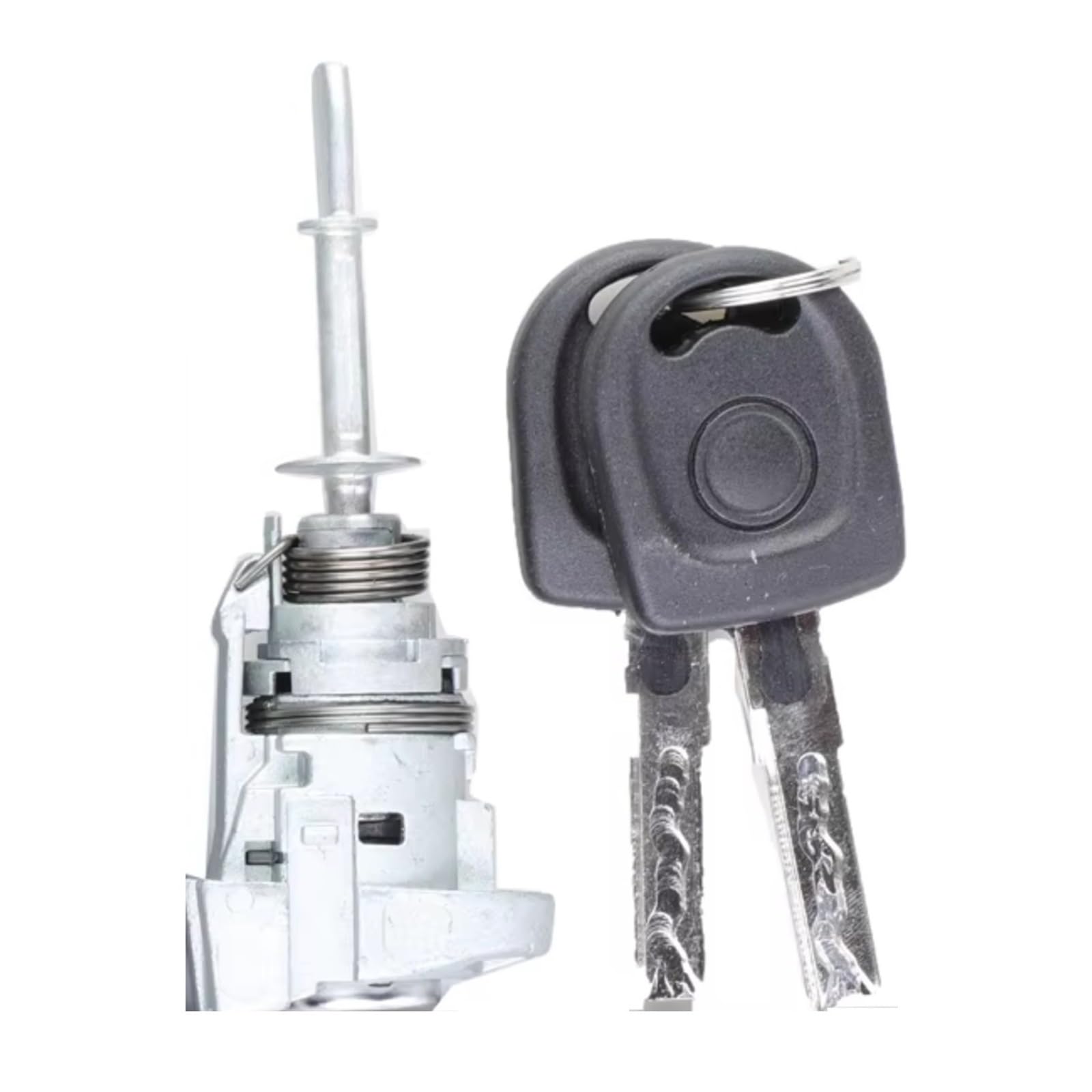 Qaliydfd One Color Ignition Lock Cylinder Compatible With Vw For Caddy 2003-2015 Door Barrel Lock Key Automobile Car Accessories 1T0837167a 1T0837168a