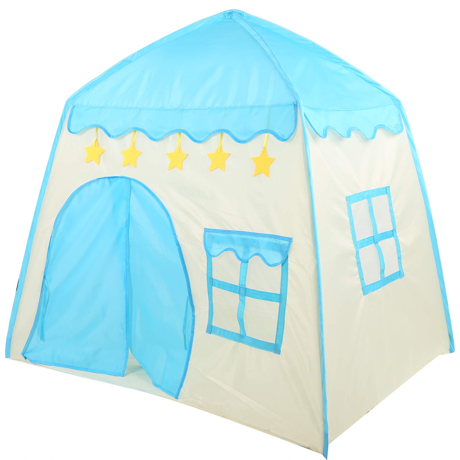 Tenda per bambini Tenda da gioco Princess Castle Indoor Outdoor Teepee Toys Blu per camera