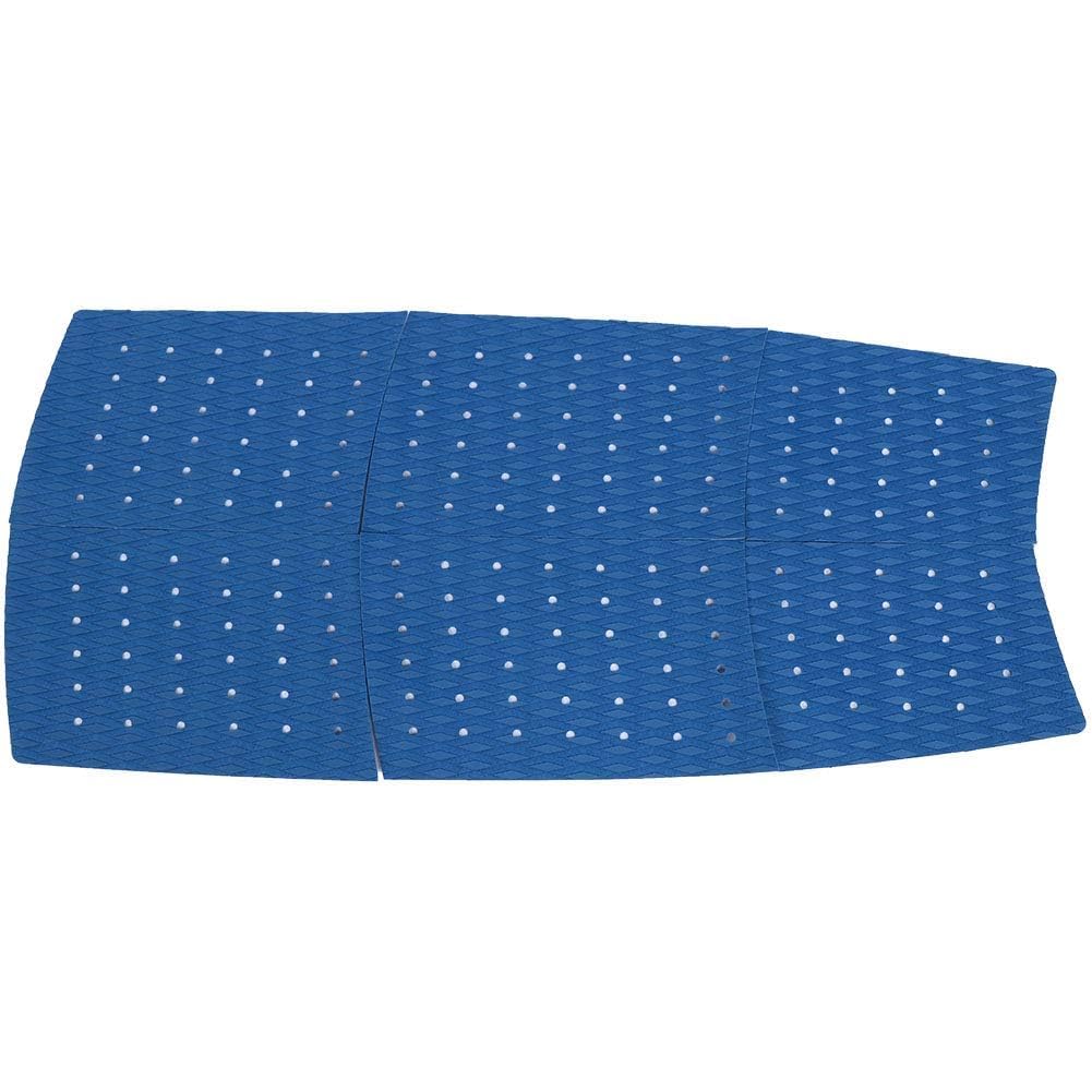 Agatige 6Pcs Coussinets de Traction pour Planche de Surf, 125cm/ 49,21 po Coussin de Traction pour Planche de Surf Tapis de Pont Adhésif Antidérapant EVA pour Planche de Surf, Bateau, Yacht (Bleu)