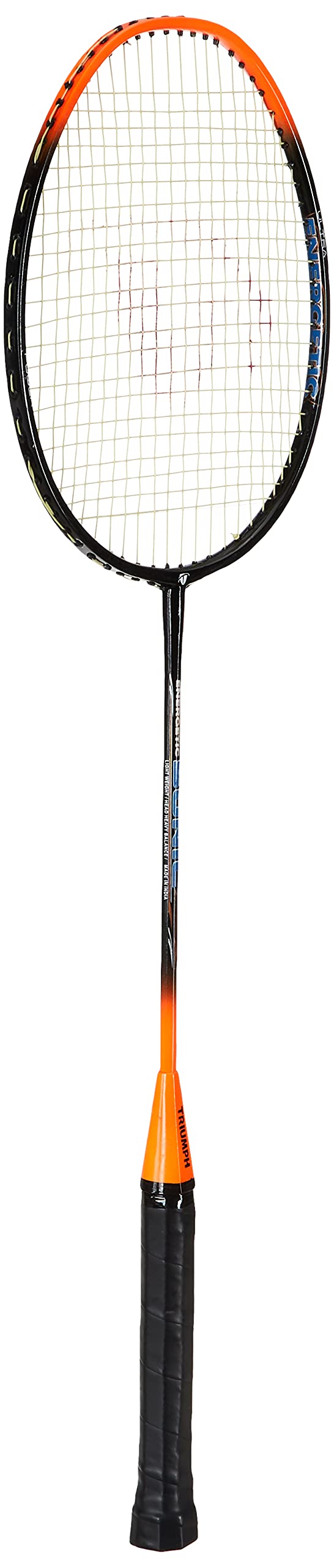 Triumph Sonic Graphite Composite Light Weight Strung Badminton Racket with Star-3R Single Compartment Badminton Bag Blue-picture-34