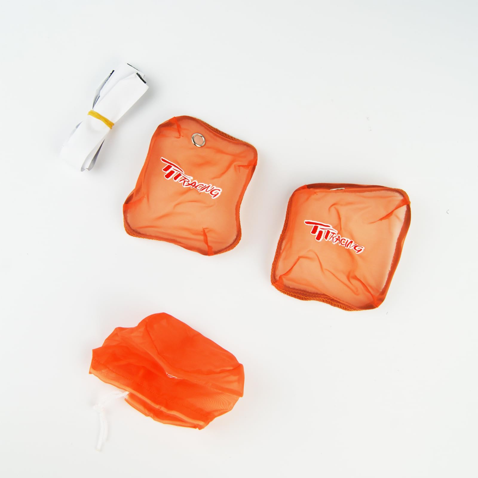 TITRACING 3pcs Set Orange Starter dust cover Air filter fit HPI Rovan King Motor Baja 5B 5T Buggy 1/5