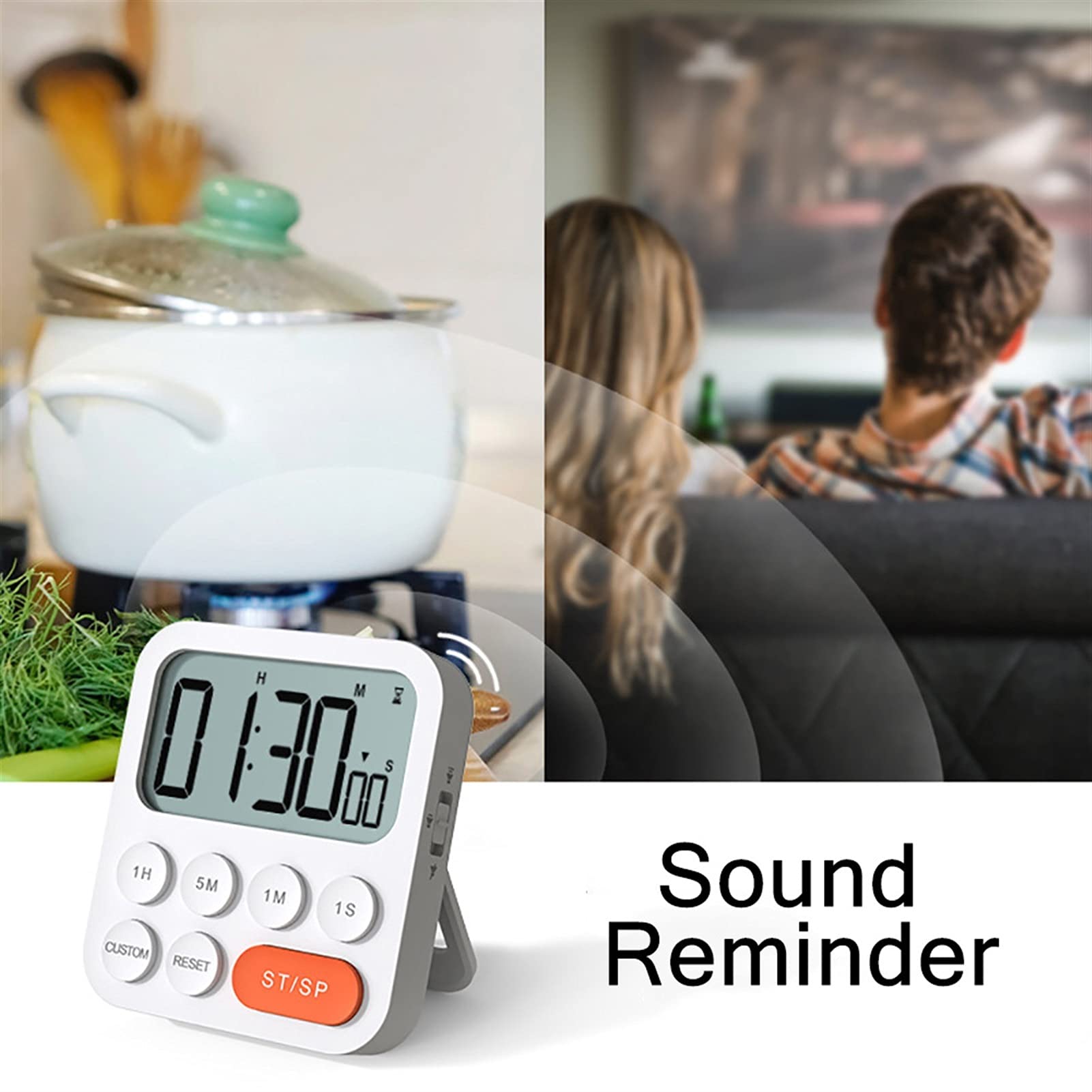 Timer Kuchenny Magnetyczny cyfrowy timer kuchenny Elektroniczny odliczanie zegarowy budzik Gotowanie prysznicowe Stopwatch Timer mechaniczny Minutniki Kuchenne