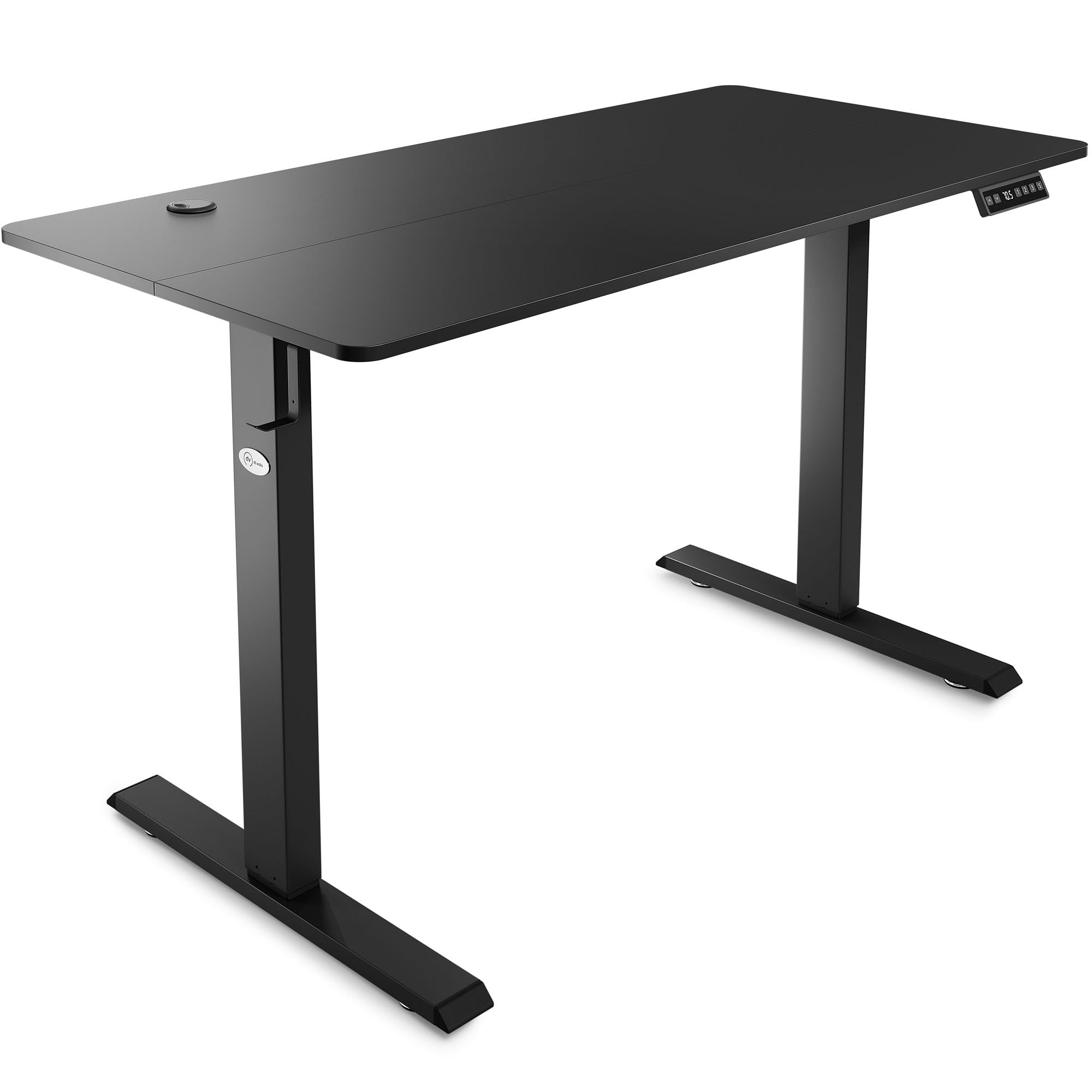 di volio Elektrischer Schreibtisch Höhenverstellbar Schwarz 120x60 cm Amone | Memory-Funktion, Sitz-Steh-Arbeitsplatz, Ergonomischer Bürotisch, Computertisch, Homeoffice, Stabile Konstruktion