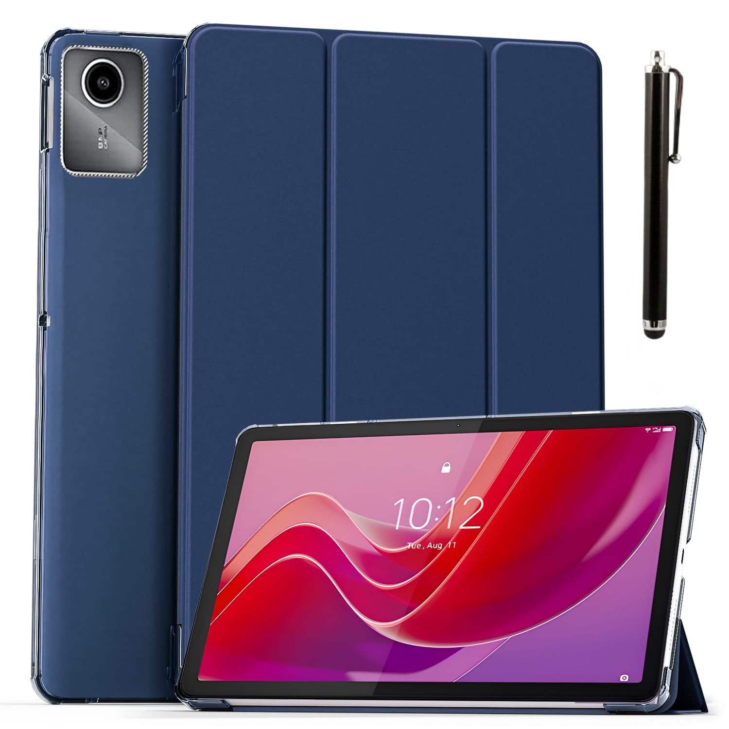 ProElite Case Cover for Lenovo Tab M11 11 inch Cover, Smart Flip Case Lenovo Tab M11 11 inch Translucent Back with Stylus Pen, Dark Blue (B0D2R9BV1Q) Amazon Price History, Amazon Price Tracker