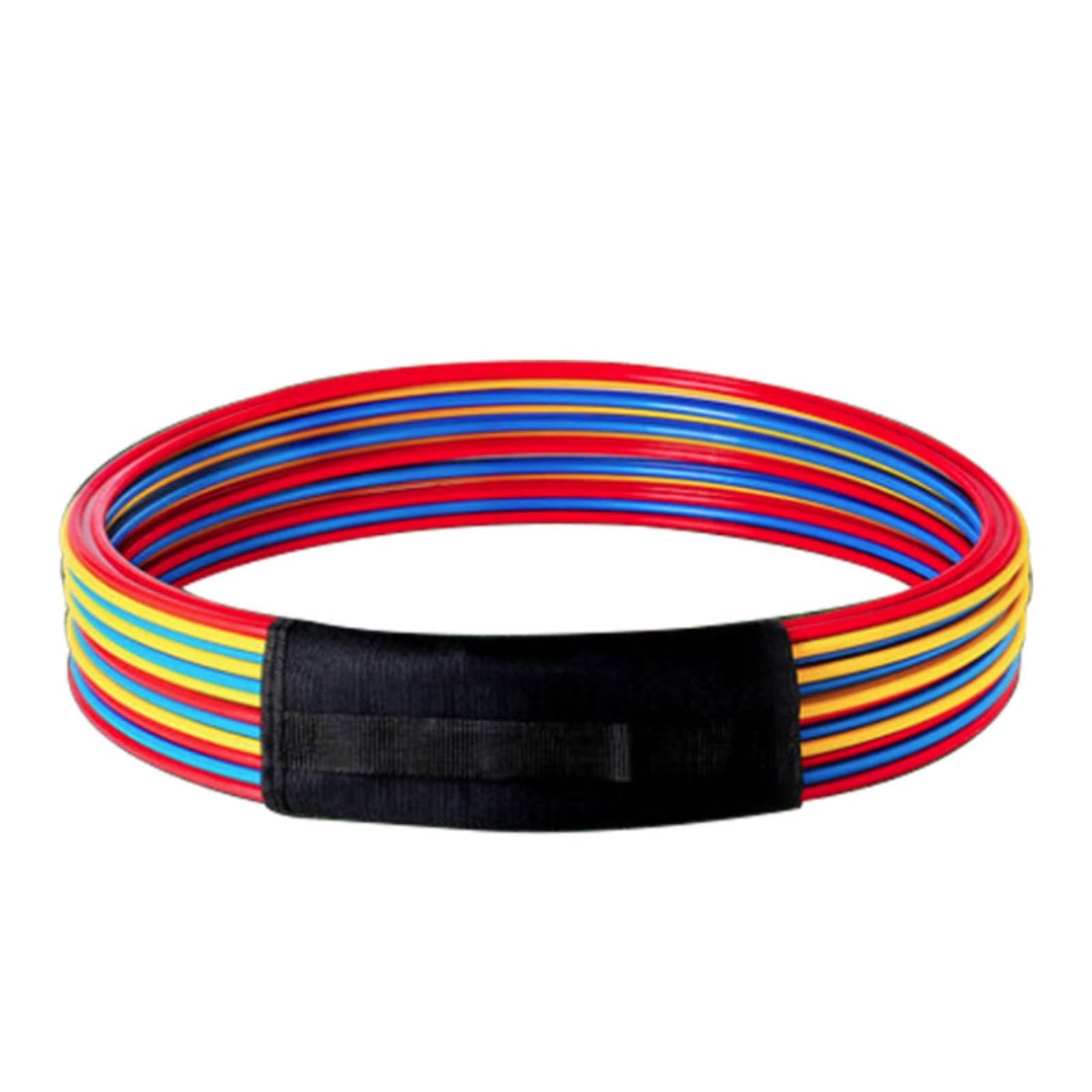 Cerchio Agility Multicolore Cerchio Plastica Flessibile Pieghevole Attrezzi Sportivi per Fitness