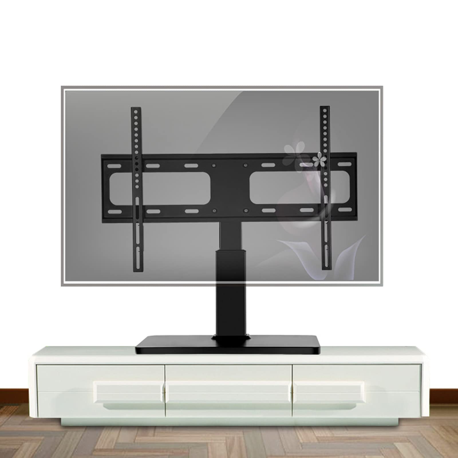 tv Stand TV BASE DESKTOP. LCD. Monitor Stand Universal Punch-Free TV Staffa rotante per la maggior parte dei TV a 32-70 pollici con max VESA 60. 0x400mm, supporta fino a 99 libbre .per casa, ufficio
