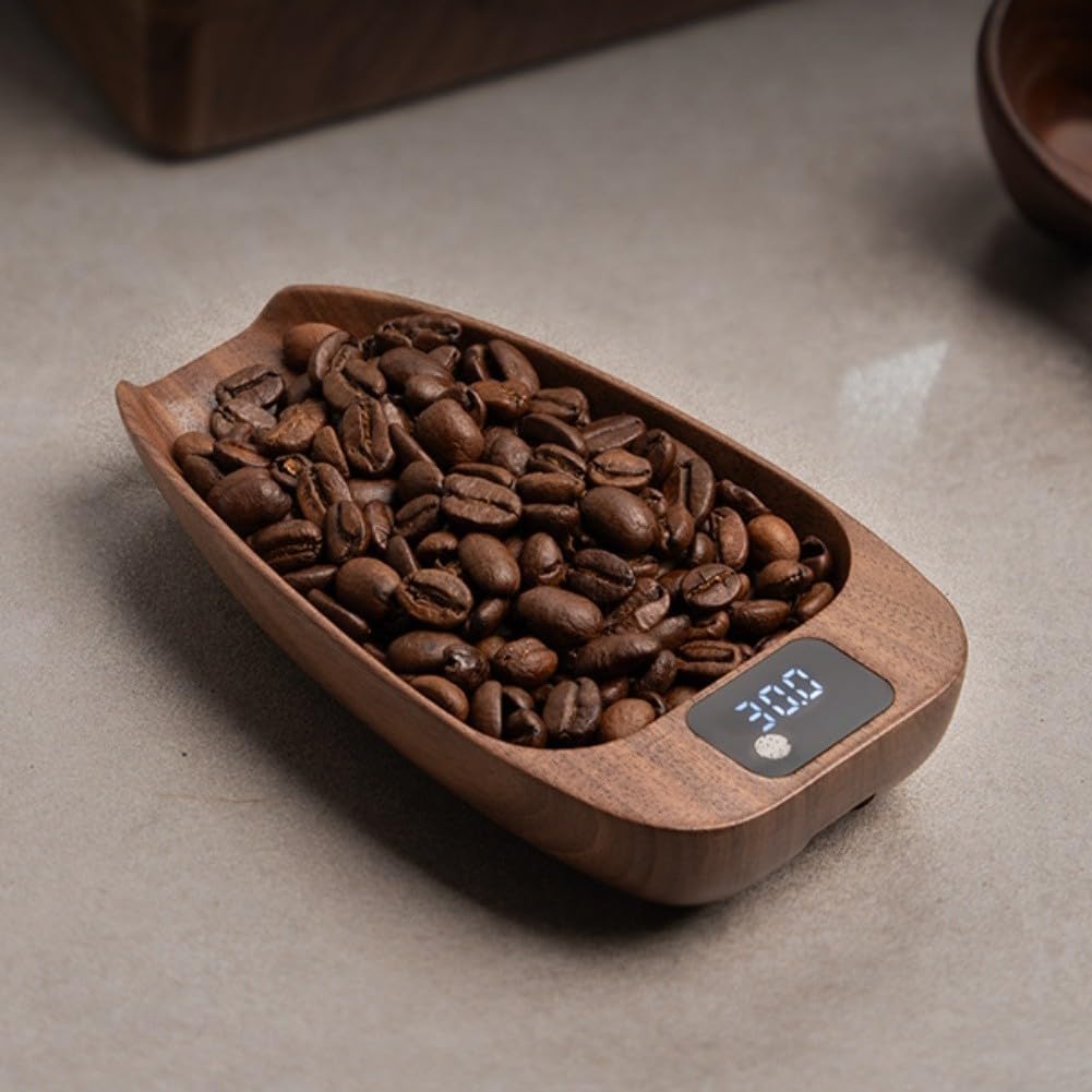 Bilancia Digitale per espresso in di Noce 200g Bilancia Digitale