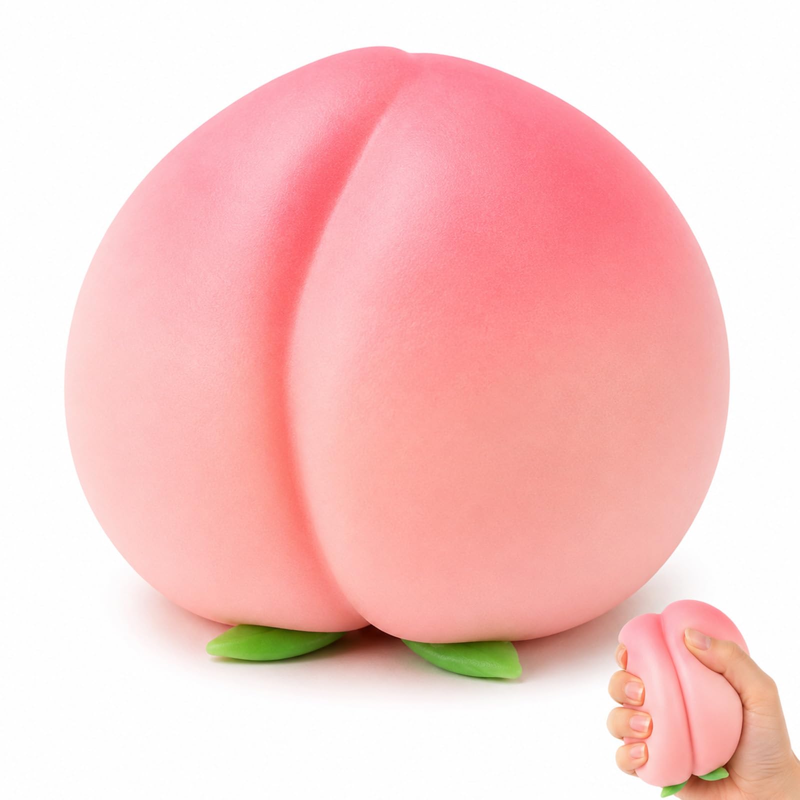 Peach, Peach for Office Workers, Large Peach Shaped Ball for Focus and Relaxation