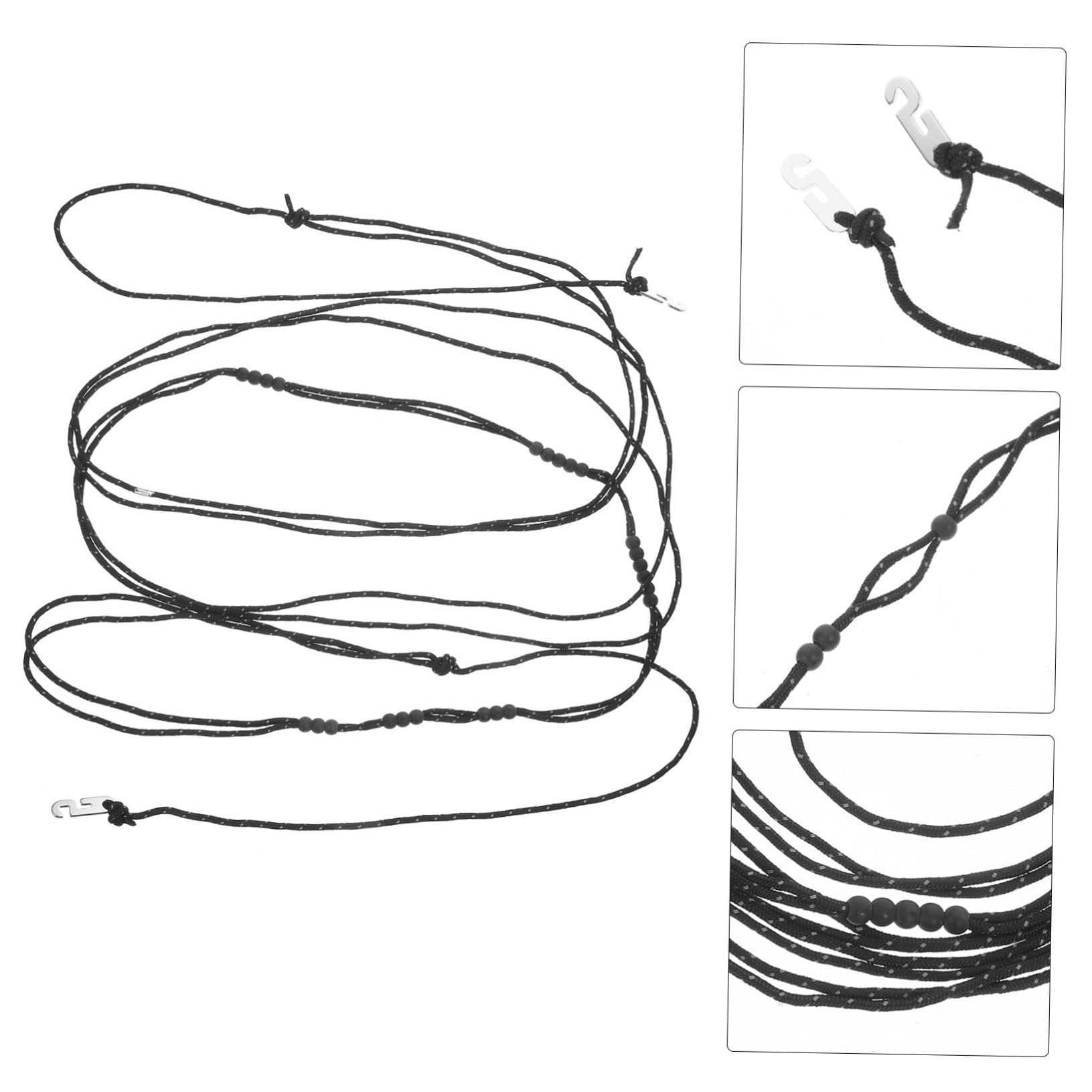 Alipis 5 Pz stendibiancheria all'aperto cordino lanyard stendibiancheria per pantaloni pantalone cavo stendibiancheria corda per asciugare i vestiti antiscivolo stendibiancheria da campo