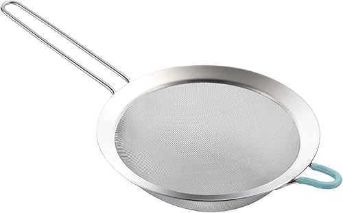 Coladores de malla fina de acero inoxidable 304 para cocina, colador con asa, tamices para alimentos, té, arroz, aceite, fideos, frutas, verduras