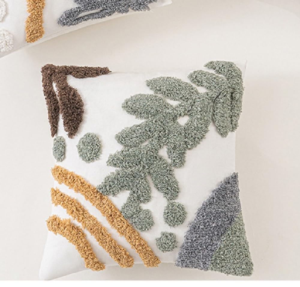 Housses de coussin brodées bohème chic pour décoration de salon et chambre