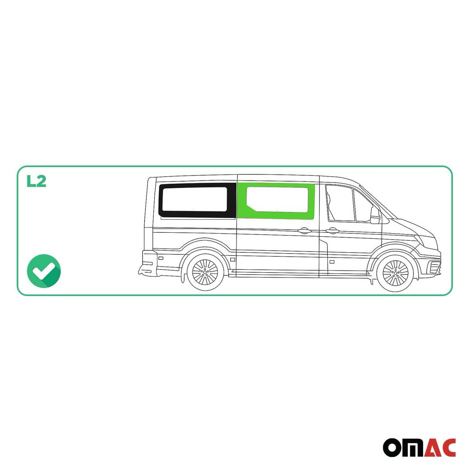 Vitre de Porte pour VW Crafter 2017-2025 L2 Avant Droit Porte coulissante
