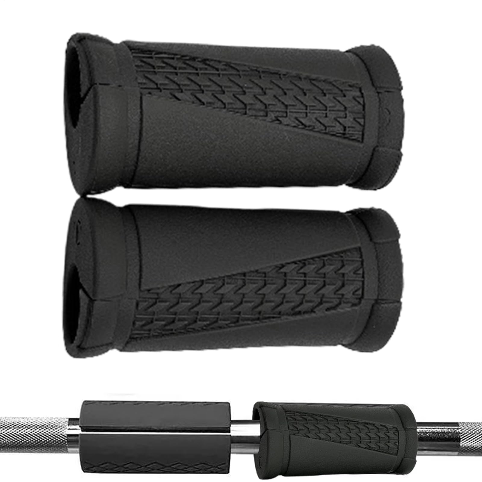 Fat Grips Weight Lifting | 1 Pair Dumbbell Weightlifting Non-Slip Grip,Gym Strength Training Equipments for Fitness Weightlifters Elbows Wrist Arms Biceps Triceps Women Men