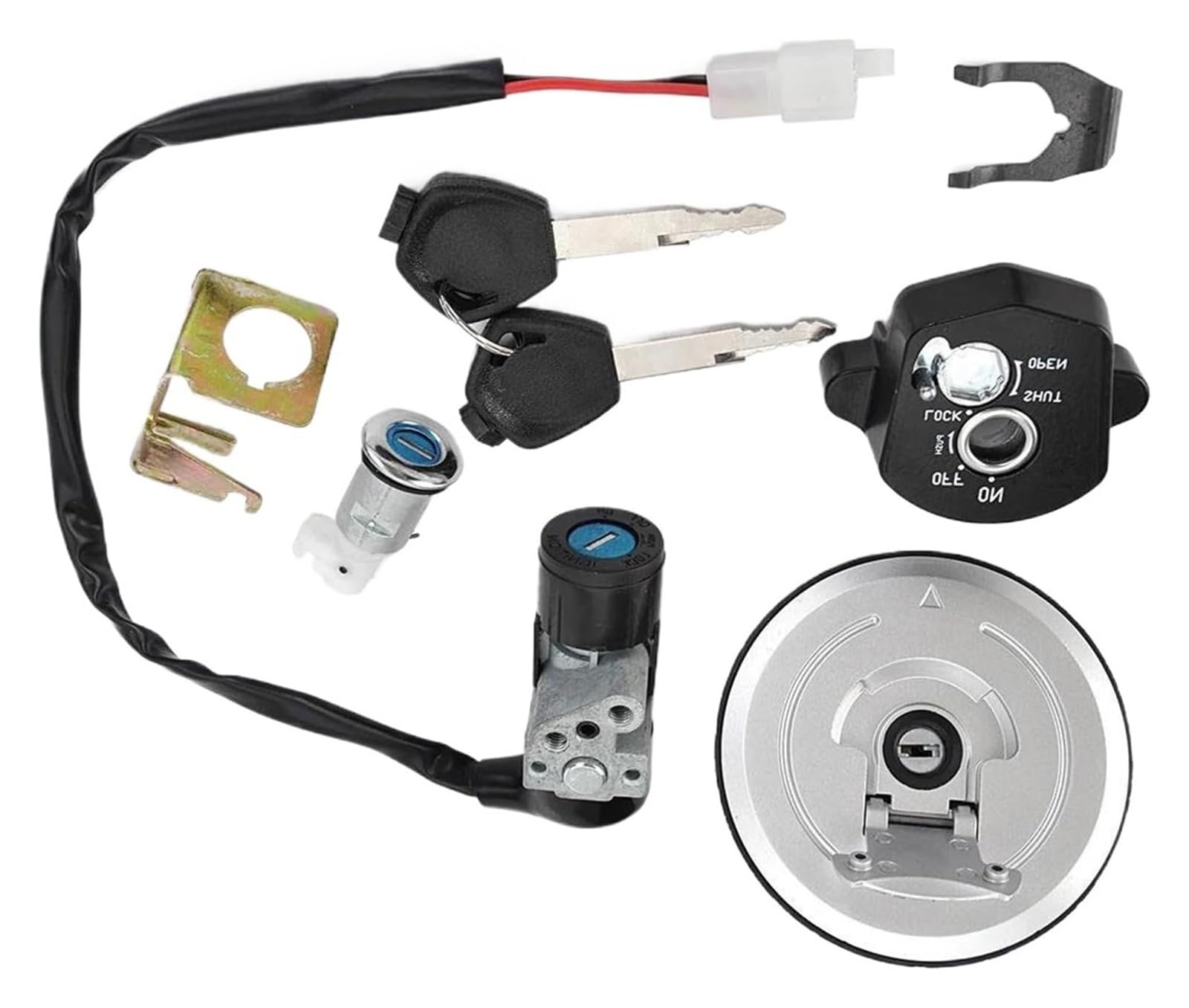 Cerradura De Encendido para CBR125RT 2012-2016 para 35010-KTY-H50 Interruptor Arranque del Tanque Combustible Gasolina Motocicleta Juego Llaves Bloqueo Encendido