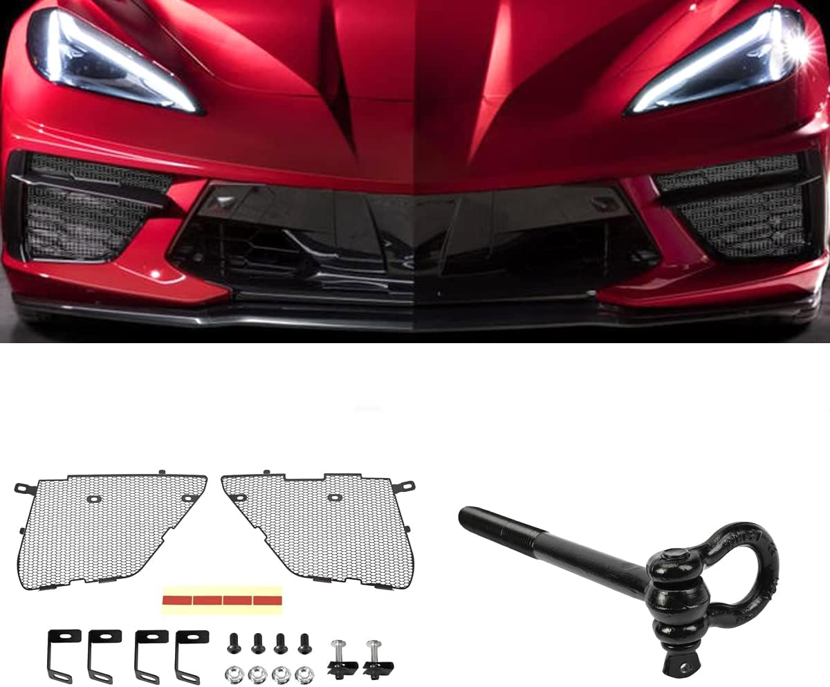 BILLFARO 2Pcs Upgraded Front Radiator Guards Grille with