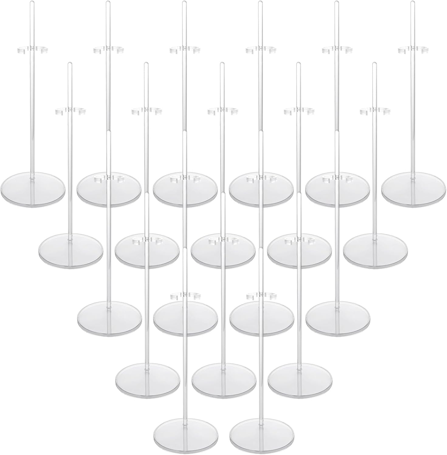 GBACHOOSE 20 Pack Doll Holder, Adjustable Doll Stands
