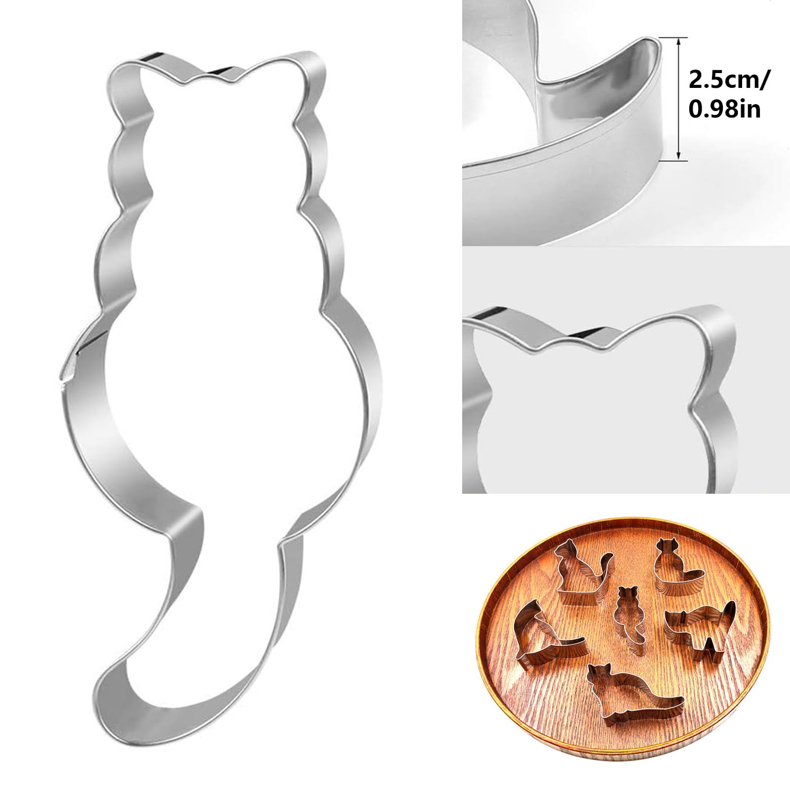 Lot De 14 Moules à Gâteau En Forme De Chat, Emporte-pièces En Forme De Chat