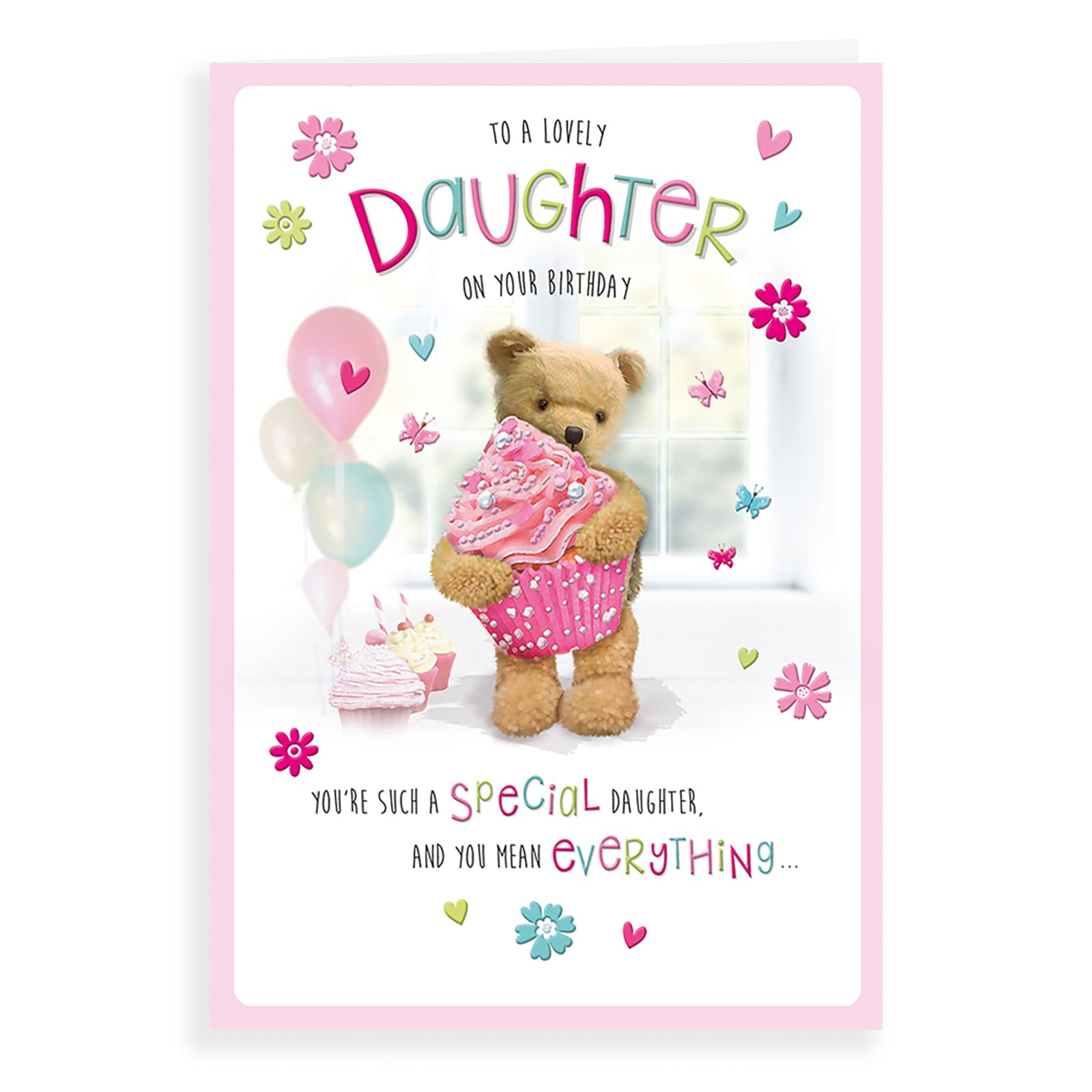 Cute Birthday Card Daughter - 9 x 6 inches - Regal Publishing