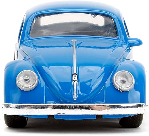 Miniatura 4 de Punch Buggy 1:32 Escala 1:32 Volkswagen Beetle 1959 - Auto fundido a presión con mini guantes (azul), juguetes para niños y adultos