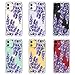 MOSNOVO for iPhone 11 Case, [Buffertech 6.6 ft Drop Impact] [Anti Peel Off] Clear Shockproof TPU Protective Bumper Phone Cases Cover with Lavender Design for iPhone 11