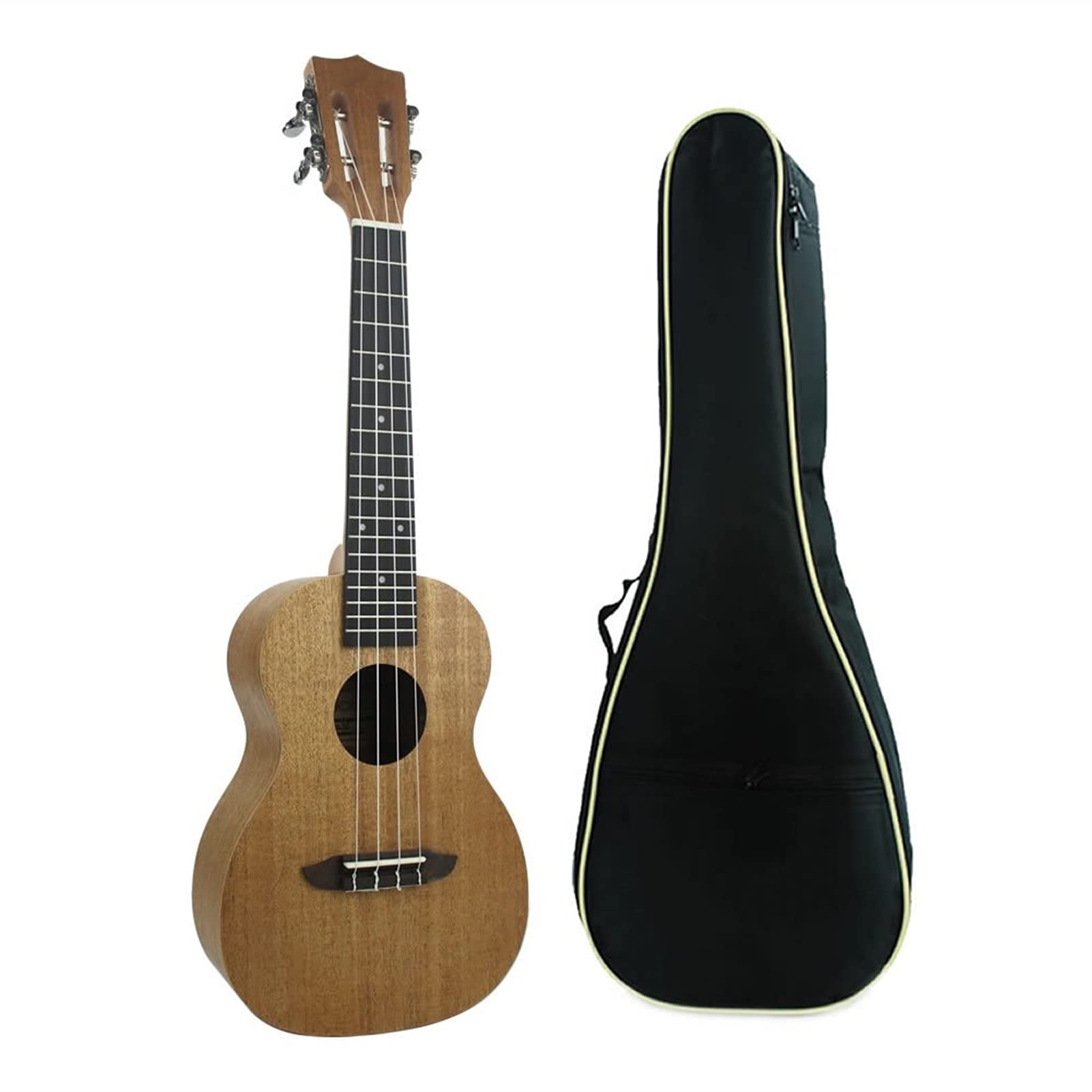 Ukulele koncertowe 23 cale Mahogany 4 Struny Hawaii Mini Guitar Ukulele Ukulele Tenoro (Color : Uke with Bag)