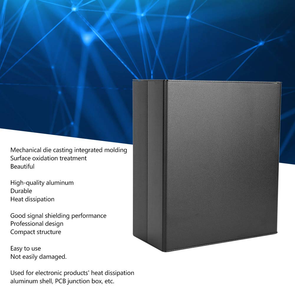 Ultima custodia in alluminio Custodia PCB Scatola di giunzione Accessori per scheda di circuito Nero sabbia per GPRS