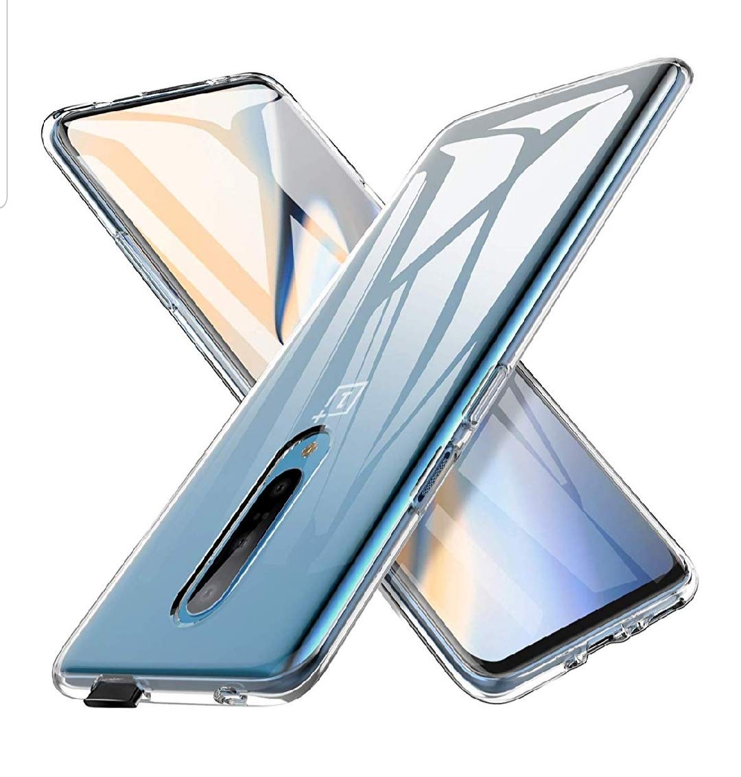 Oneplus 7 Pro Case, Air Cushion Shockproof Phone Protective Case with Hard PC Back Cover Hybrid Soft TPU Edge Ultra Thin Slim for Oneplus 7 Pro (Transparent)