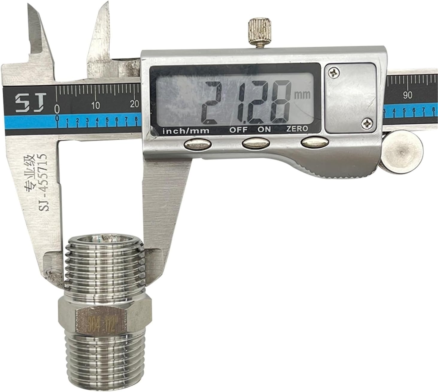 KL06453 stainless steel 1/2 inch male thread straight-through connector for brewing equipment(1/4)