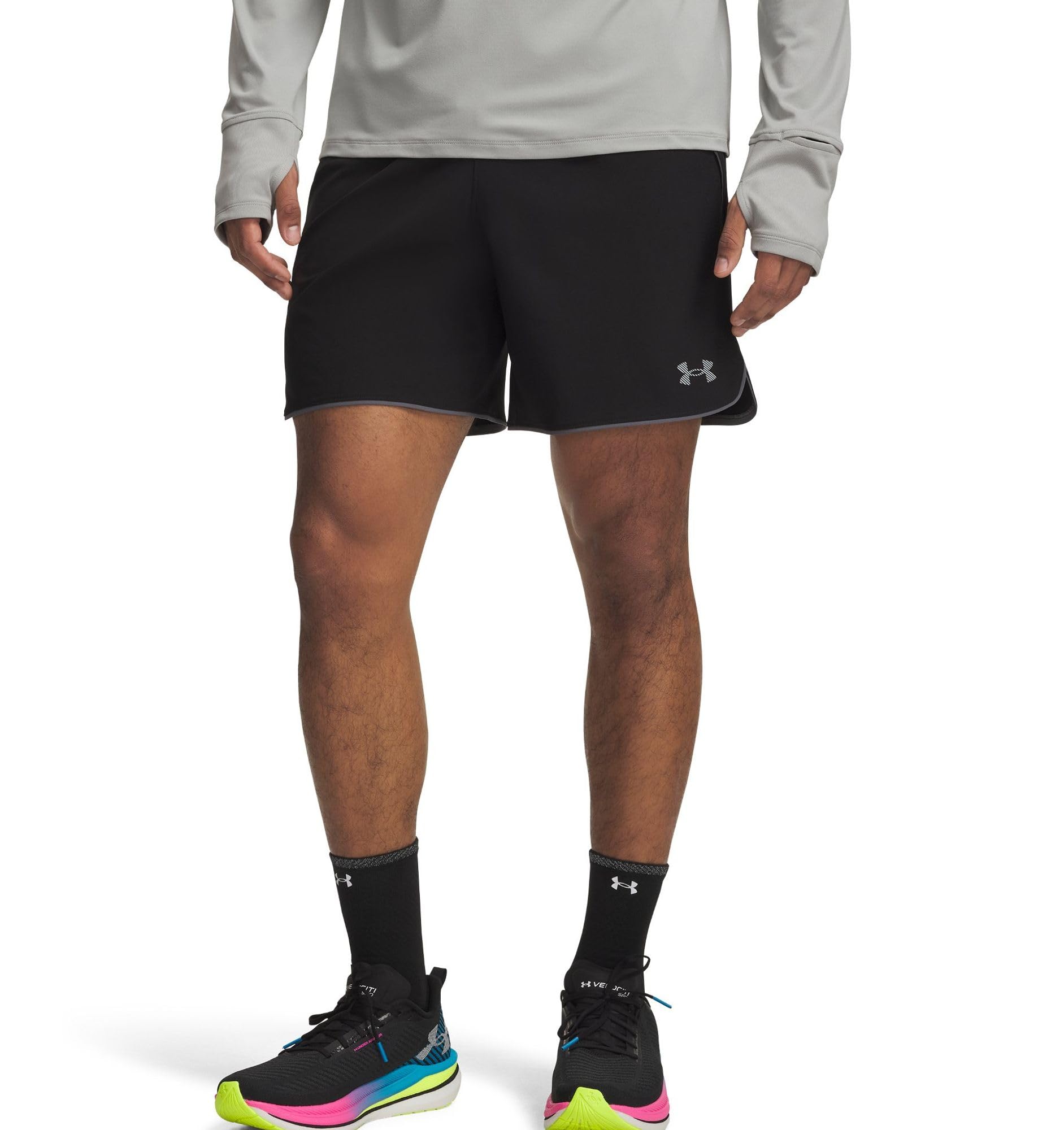 Under Armour Velociti Pro 7In Short de Running Hommes Noir - ultimateblack/Reflective XL