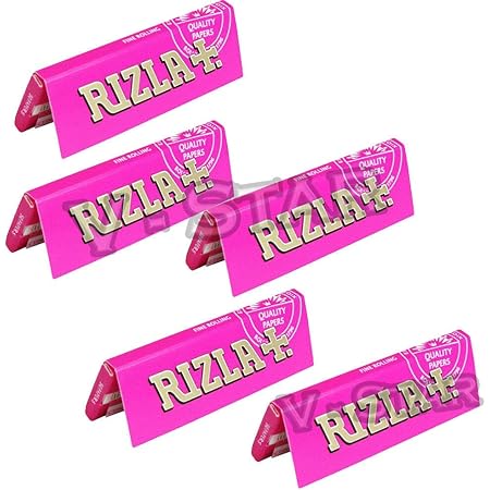 RIZLA Pink Regular Standard Size Quality Rolling Papers (5) : Amazon.co ...