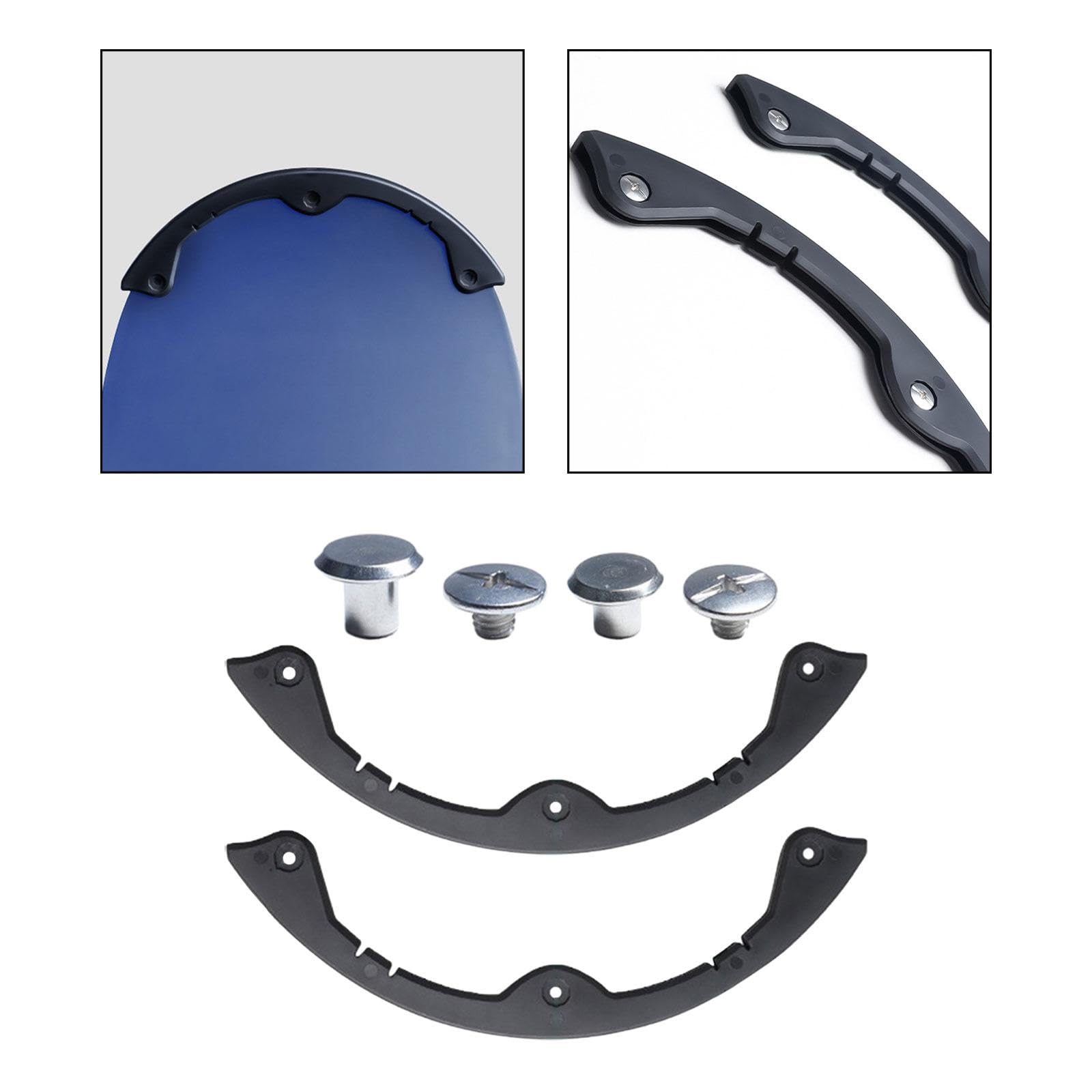 F Fityle Protector de Tabla de Skate (2 Unidades), Cubierta Protectora de Borde de Tabla, Protector, Protector de Extremo, para Patinetas Estándar