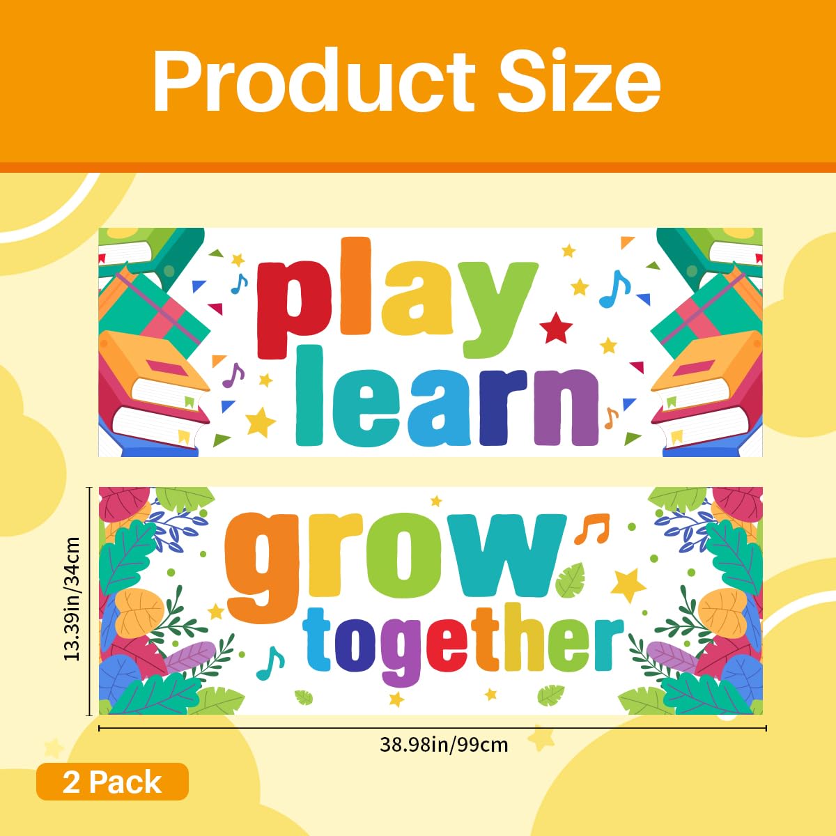 PLIGREAT 2 Pcs Classroom Banner and Poster - Image 4